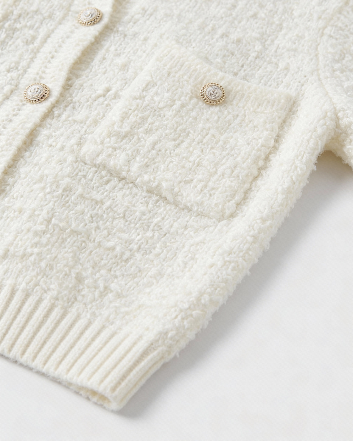 Isabella Lumina Wear cozy open-front cardigan with ribbed details, soft knit fabric, and relaxed fit for comfortable layering.