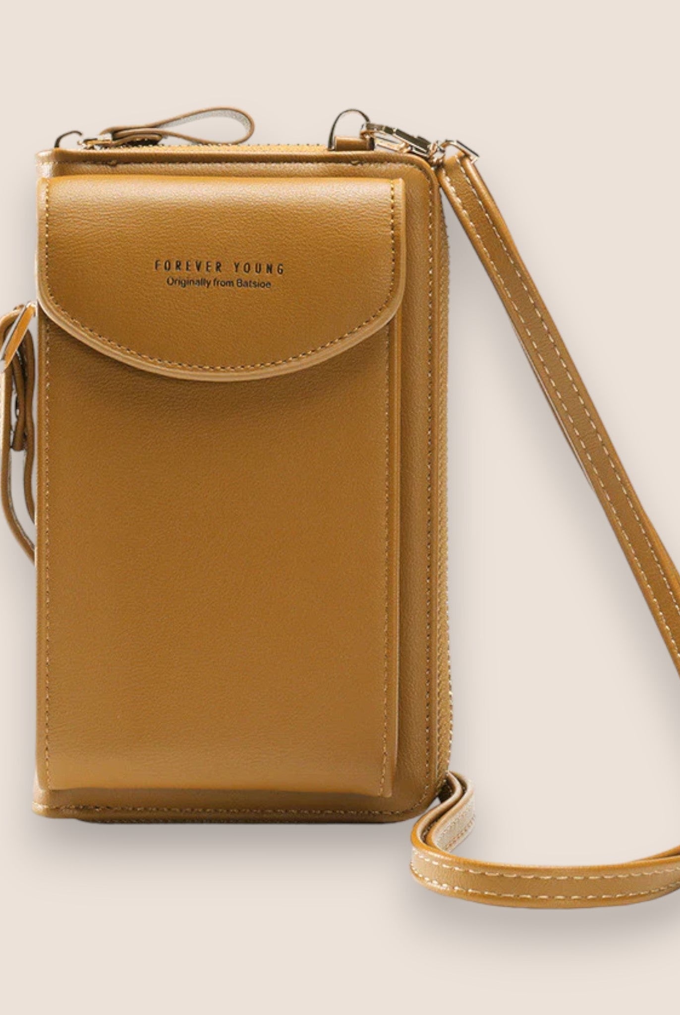 Elegant black leather clutch bag with versatile strap by Lumina Wear, featuring a sleek design and compact size for stylish occasions.