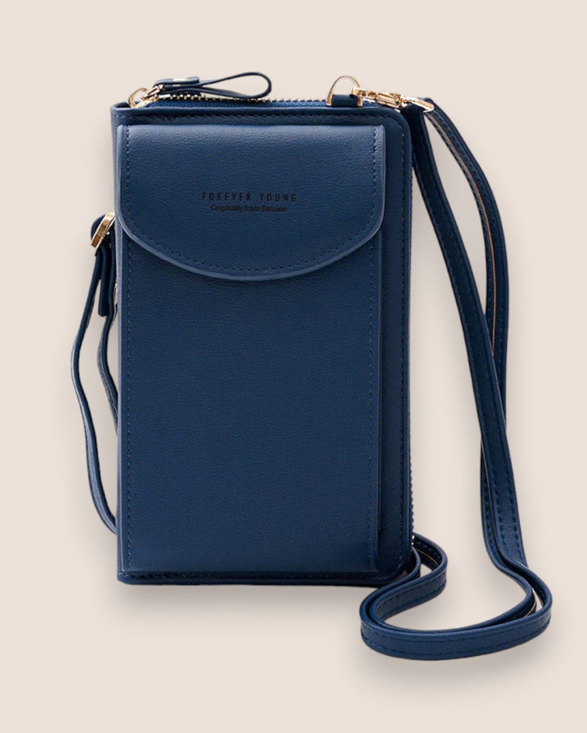 Elegant black leather clutch bag with versatile strap from Lumina Wear, featuring a sleek design and compact handbag style.