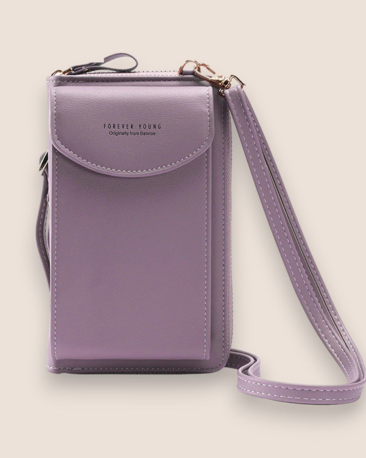 Elegant black leather clutch bag with versatile strap from Lumina Wear, featuring a sleek design for stylish occasions.
