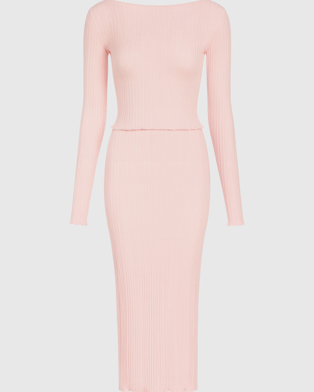 Elegant pink maxi skirt set by Lumina Wear featuring a sophisticated fit, perfect for stylish and graceful occasions.