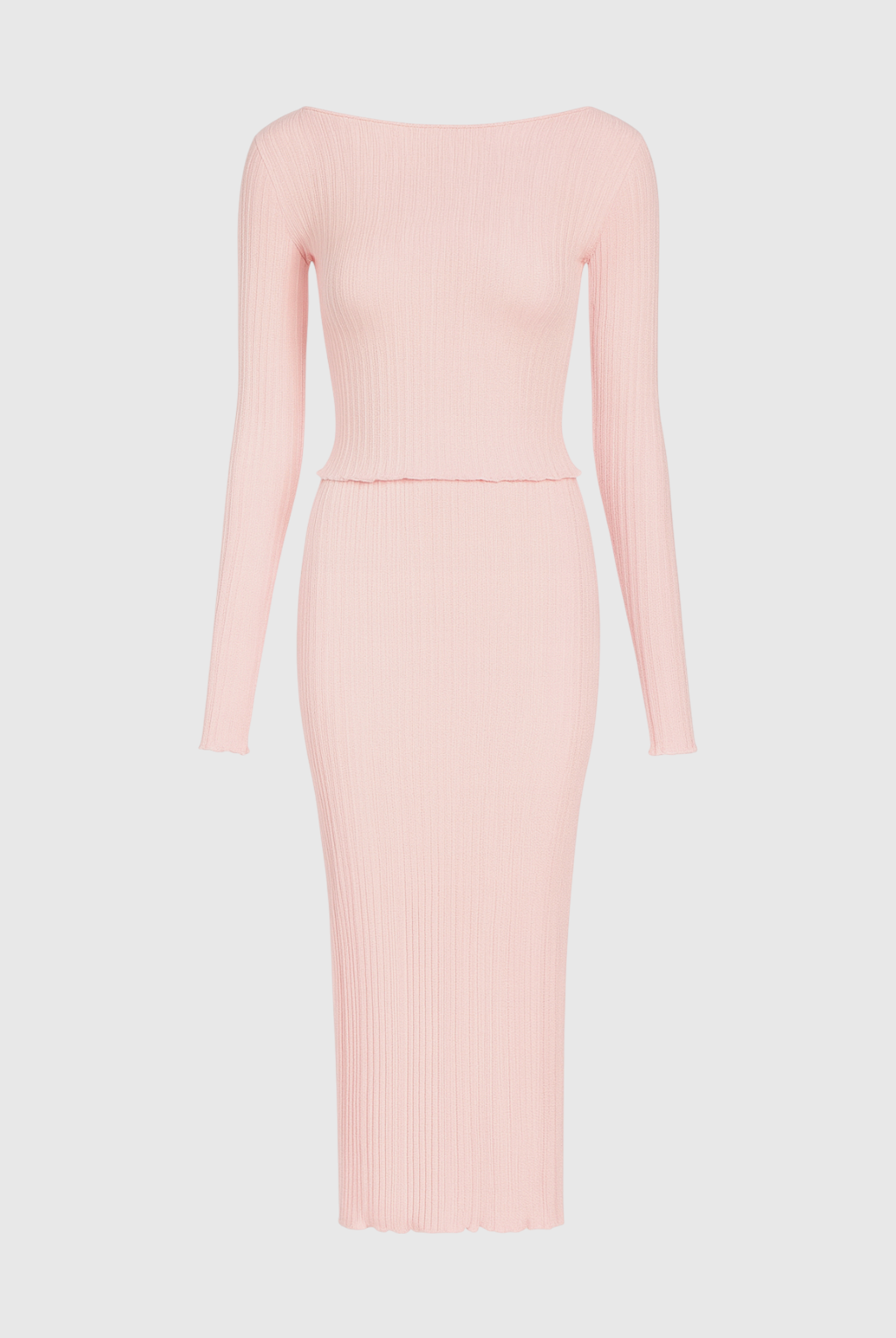 Elegant pink maxi skirt set by Lumina Wear featuring a sophisticated fit, perfect for stylish occasions.