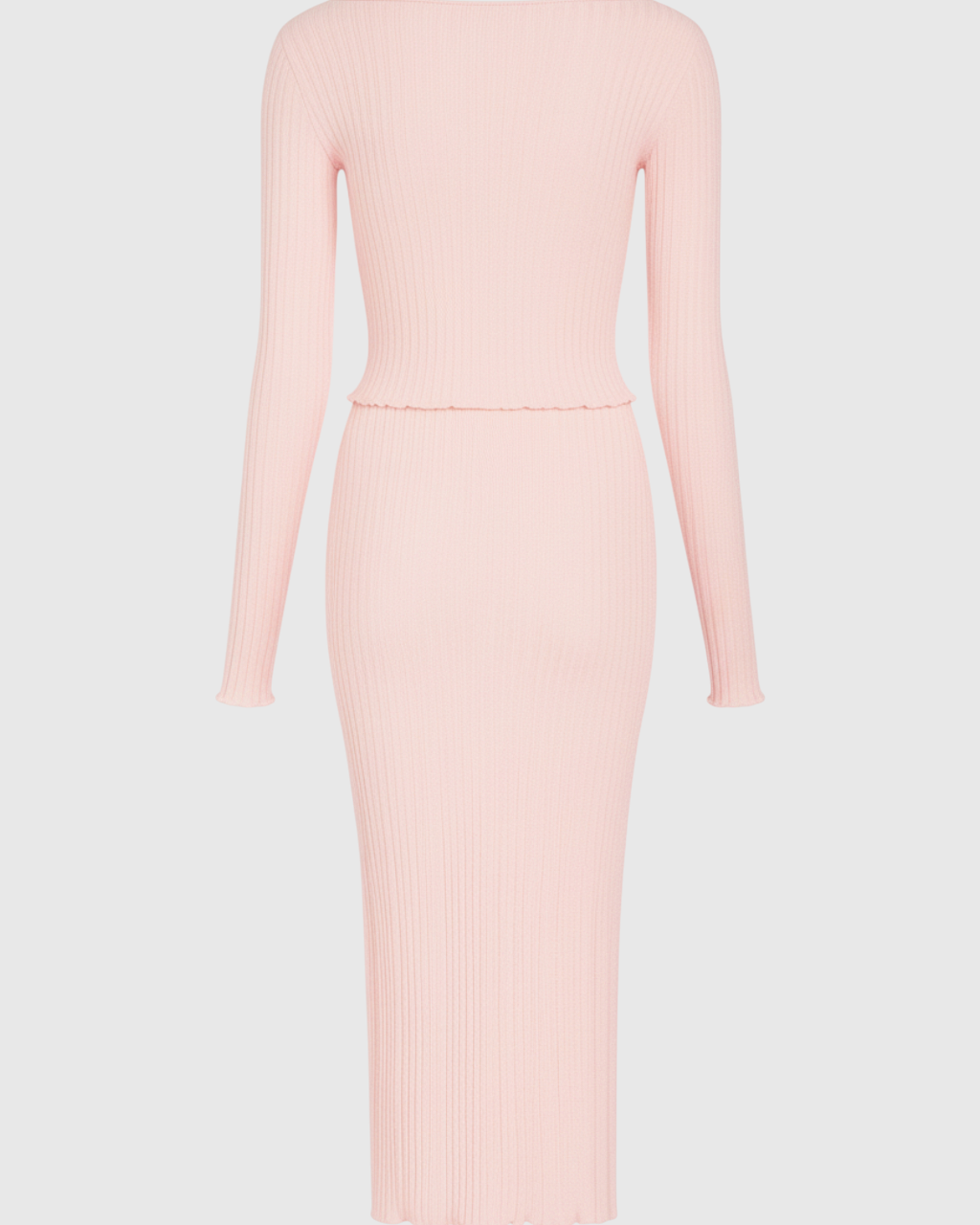 Elegant pink maxi skirt set from Lumina Wear featuring a sophisticated fit, displayed on a model showcasing stylish fashion.