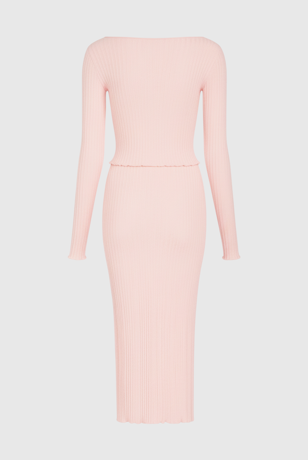 Elegant pink maxi skirt set by Lumina Wear with sophisticated fit, featuring flowing fabric and stylish design.