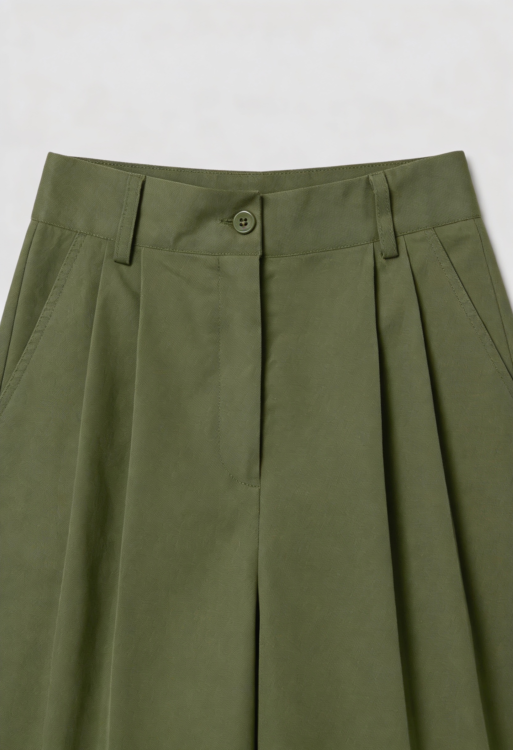 Isabella Lumina green palazzo pants with flowy design and stretch fabric, featuring wide-leg style and comfortable fit.