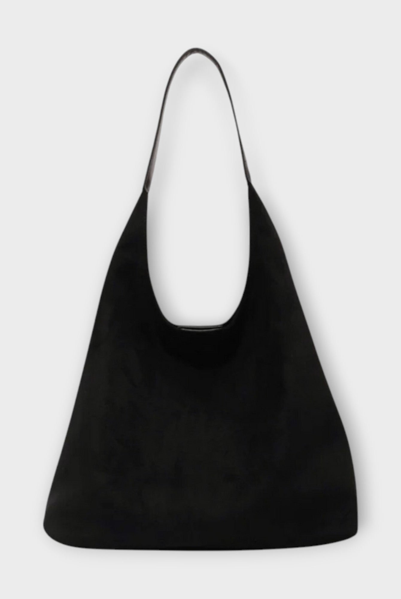 Brown Isabella minimalist slouch handbag with soft structure from Lumina Wear, featuring a casual, relaxed design and subtle branding.