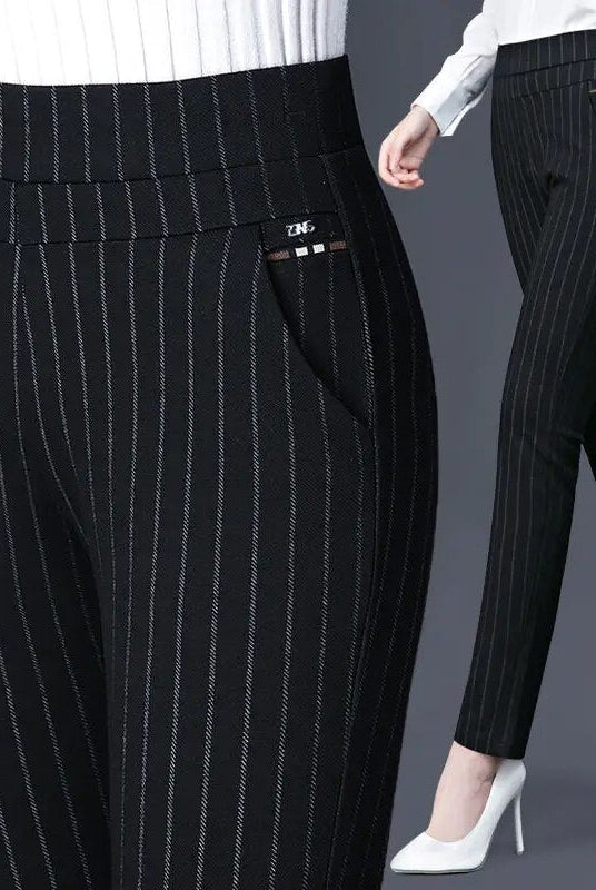 Black high waist leggings with faux pockets from Lumina Wear, featuring a sleek design and comfortable fit.
