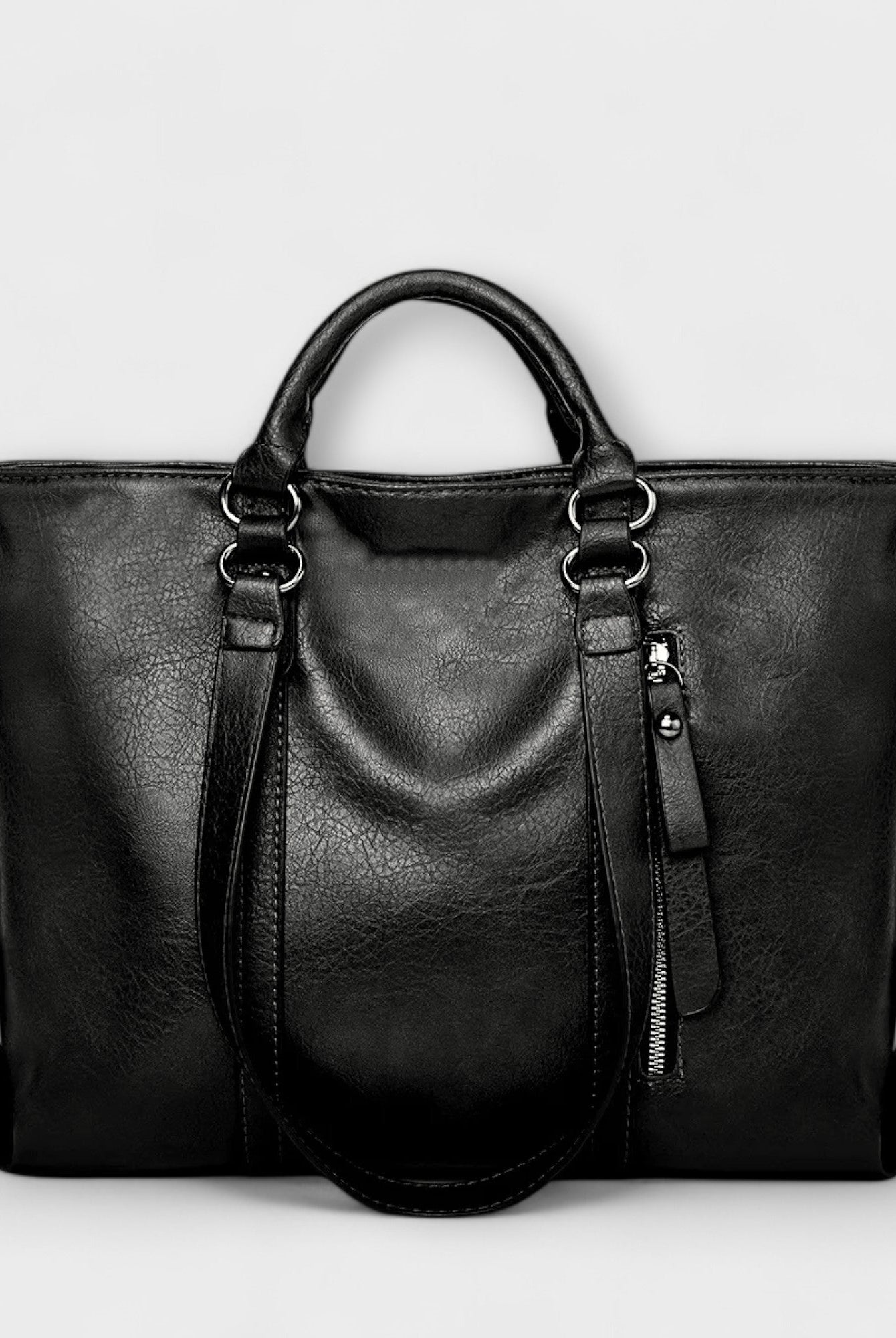 Lumina Wear Isabella tote bag in brown, soft versatile carryall with spacious design, measuring 40cm x 11cm x 30cm.