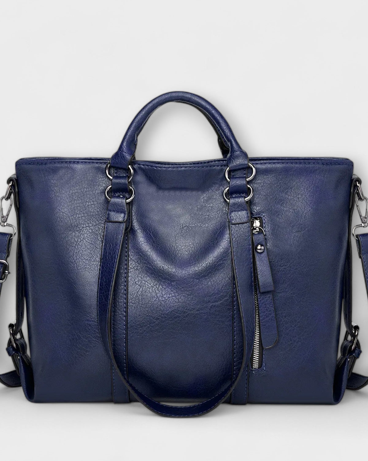 Lumina Wear Isabella soft tote bag in brown with spacious design, 40cm x 11cm x 30cm, versatile handbag for everyday use.