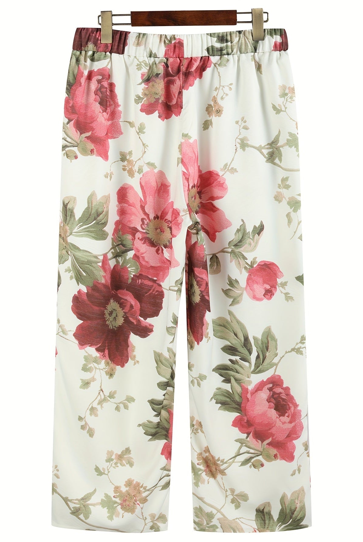 Bright pink Isabella Lumina Wear cropped trousers with a flattering fit, showcasing vibrant color and stylish design.
