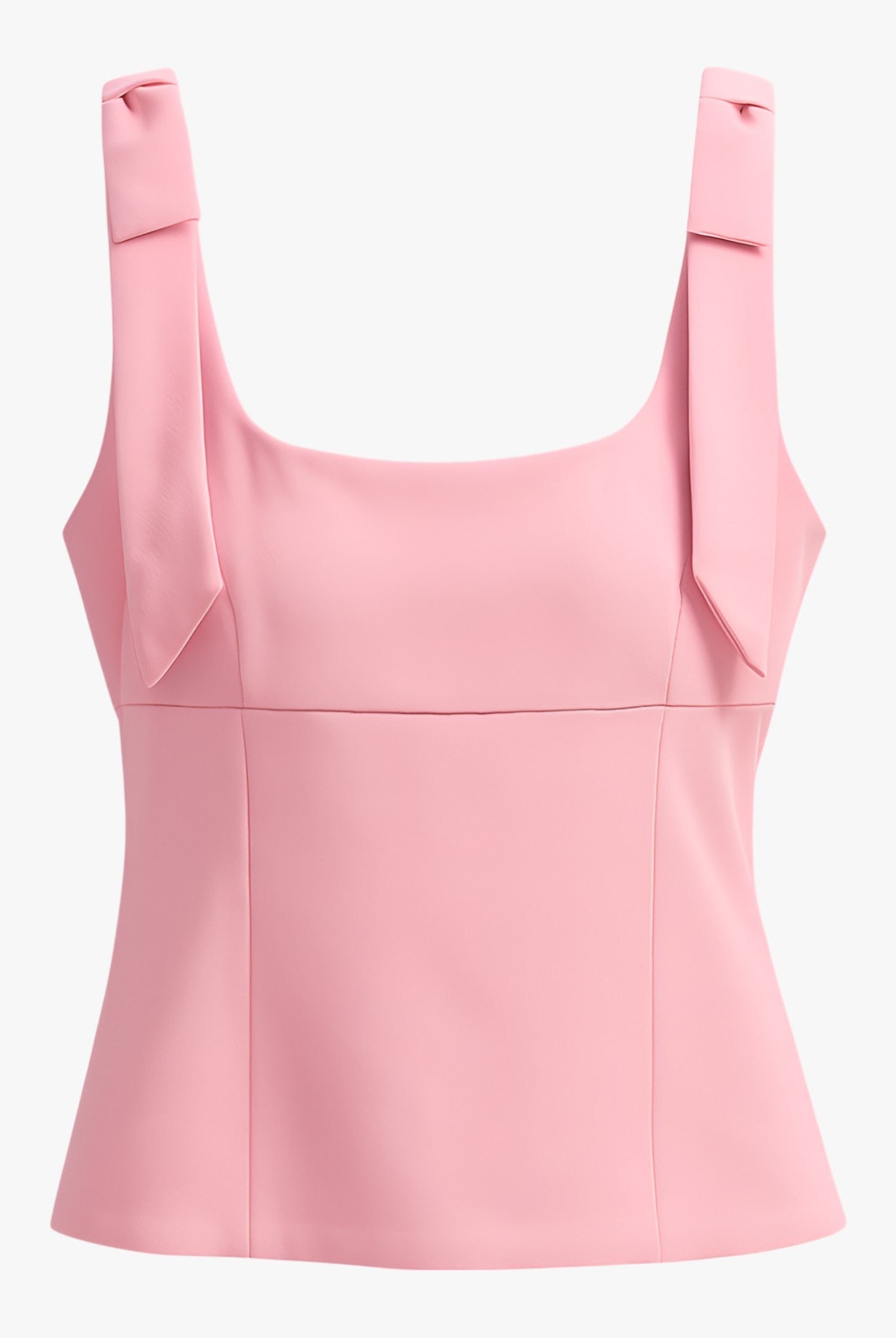 Vibrant pink Isabella cami top by Lumina Wear featuring playful bow detail, perfect for casual or summer outfits.