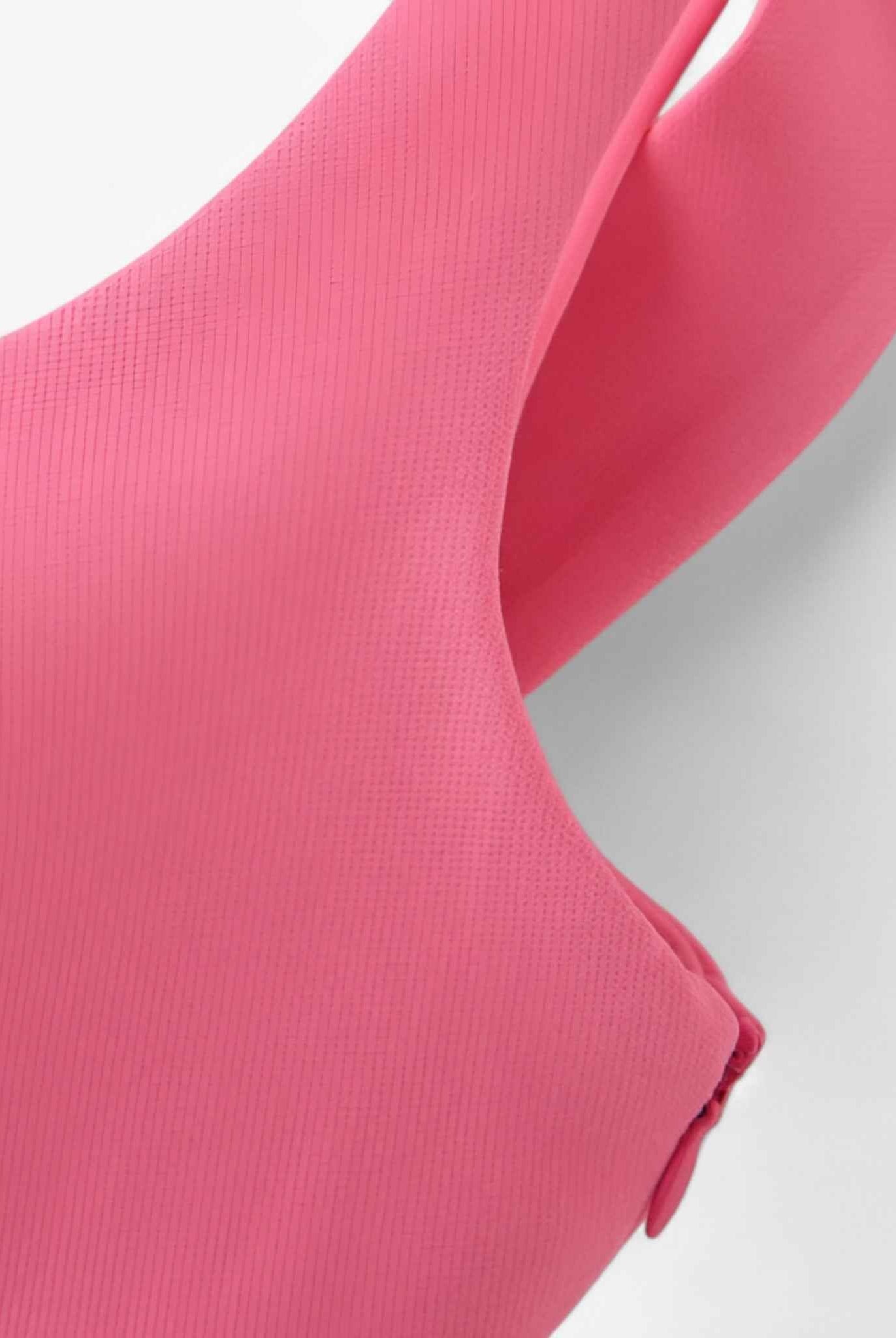 Vibrant pink Isabella camisole top with playful bow detail from Lumina Wear, featuring a sleek sleeveless design.