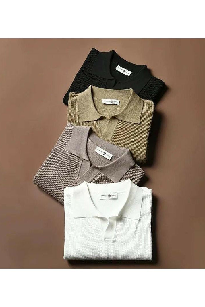 White Jack Washington oversized polo shirt by Lumina Vancouver, featuring a relaxed fit and classic collar.