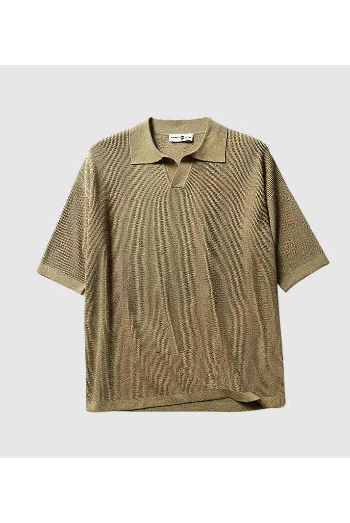 White Jack Washington oversized polo shirt by Lumina Vancouver, featuring a relaxed fit and classic polo collar.