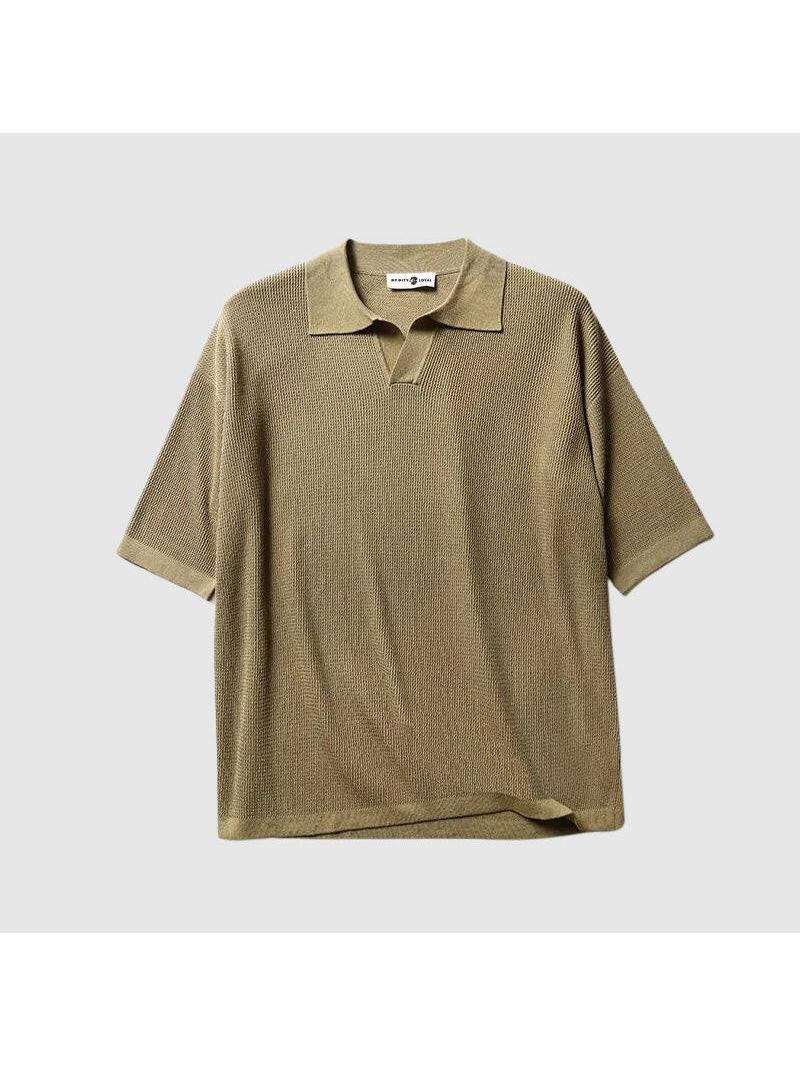 White Jack Washington oversized polo shirt by Lumina Vancouver, featuring a relaxed fit and classic polo collar.