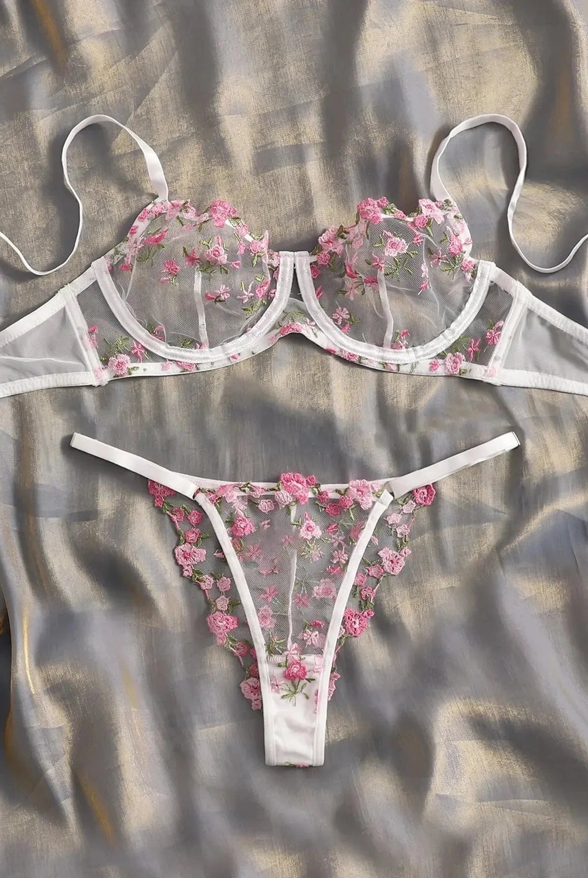 Juliet | Floral Lingerie set - Lumina Vancouver