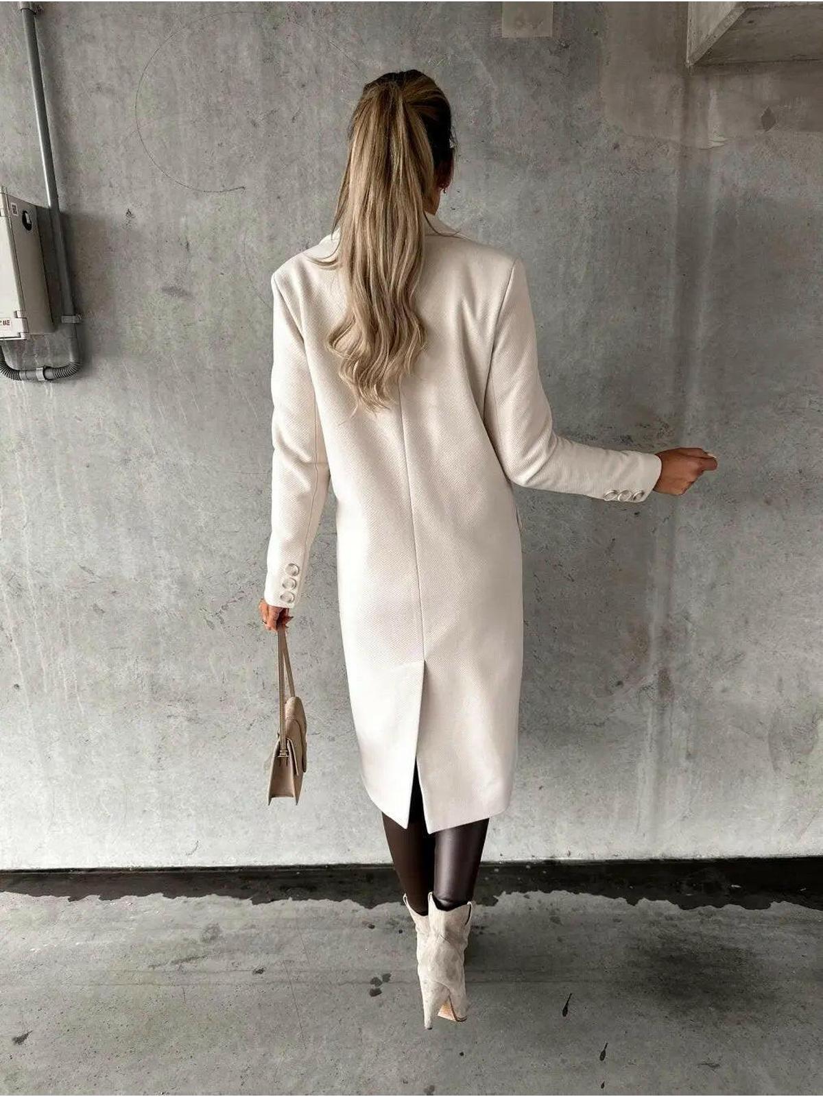 Kate™ | Woolen Coat Long Fit Women - Lumina Vancouver