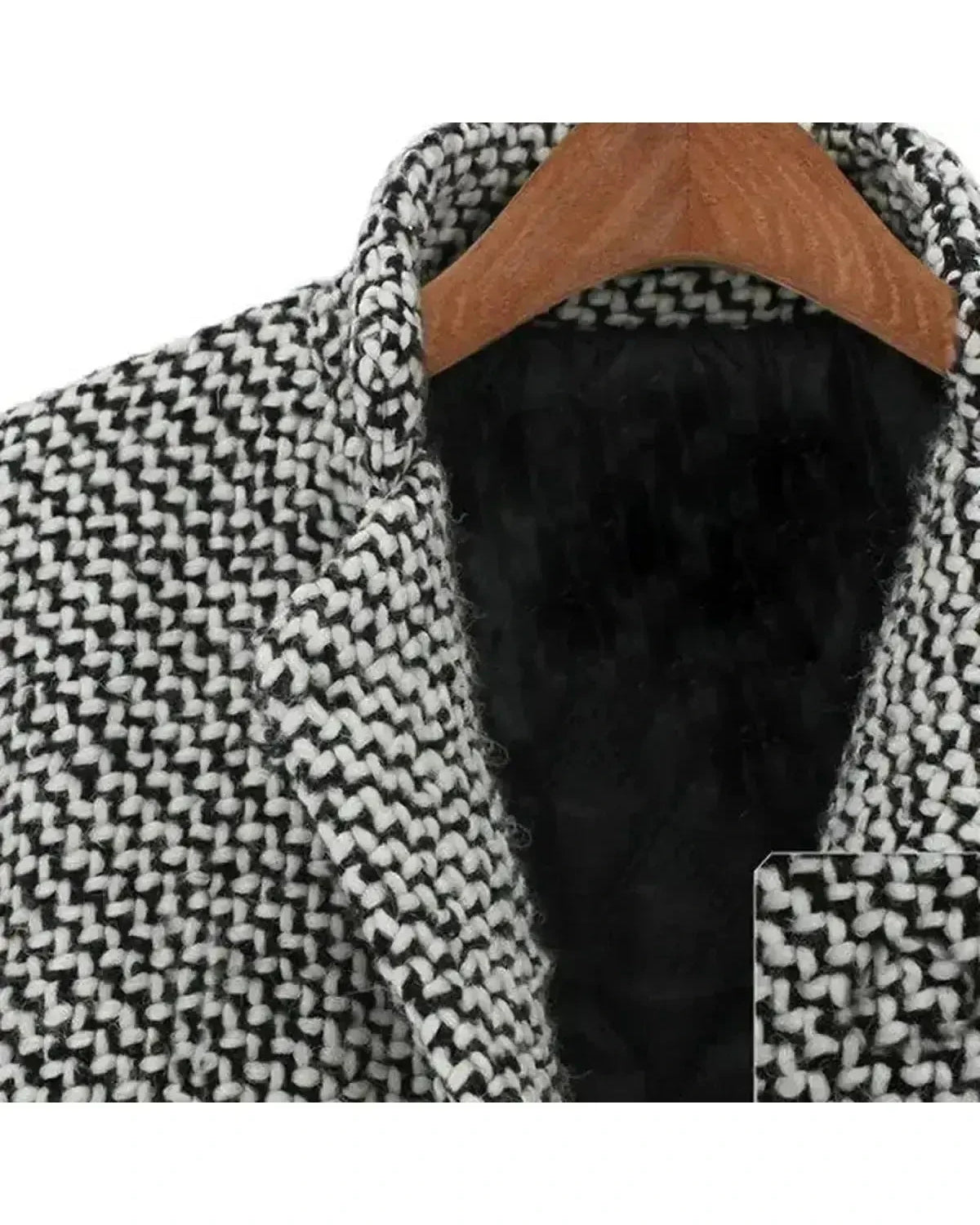 Long wool coat by Lumina Wear featuring a sleek, elegant design with a tailored fit and neutral color, perfect for sophisticated winter style.