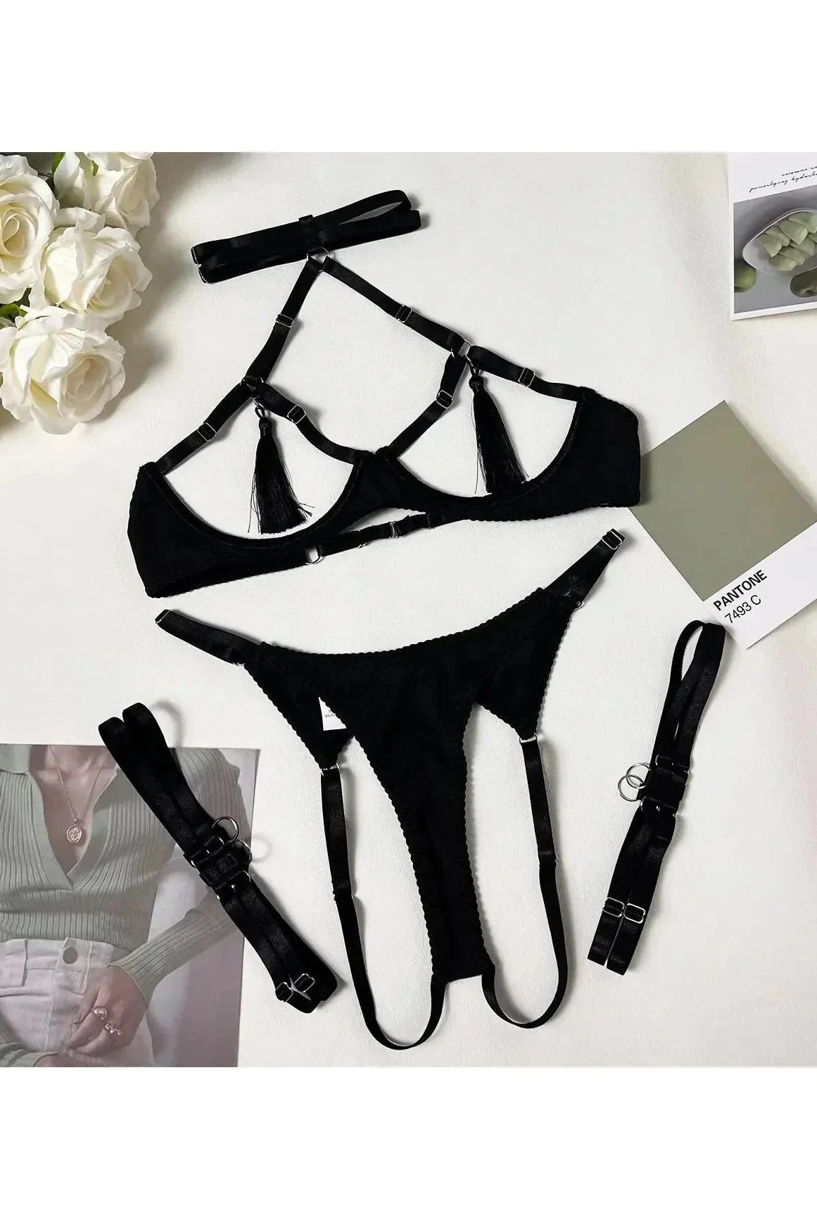 Layla | Tassle Lingerie Set