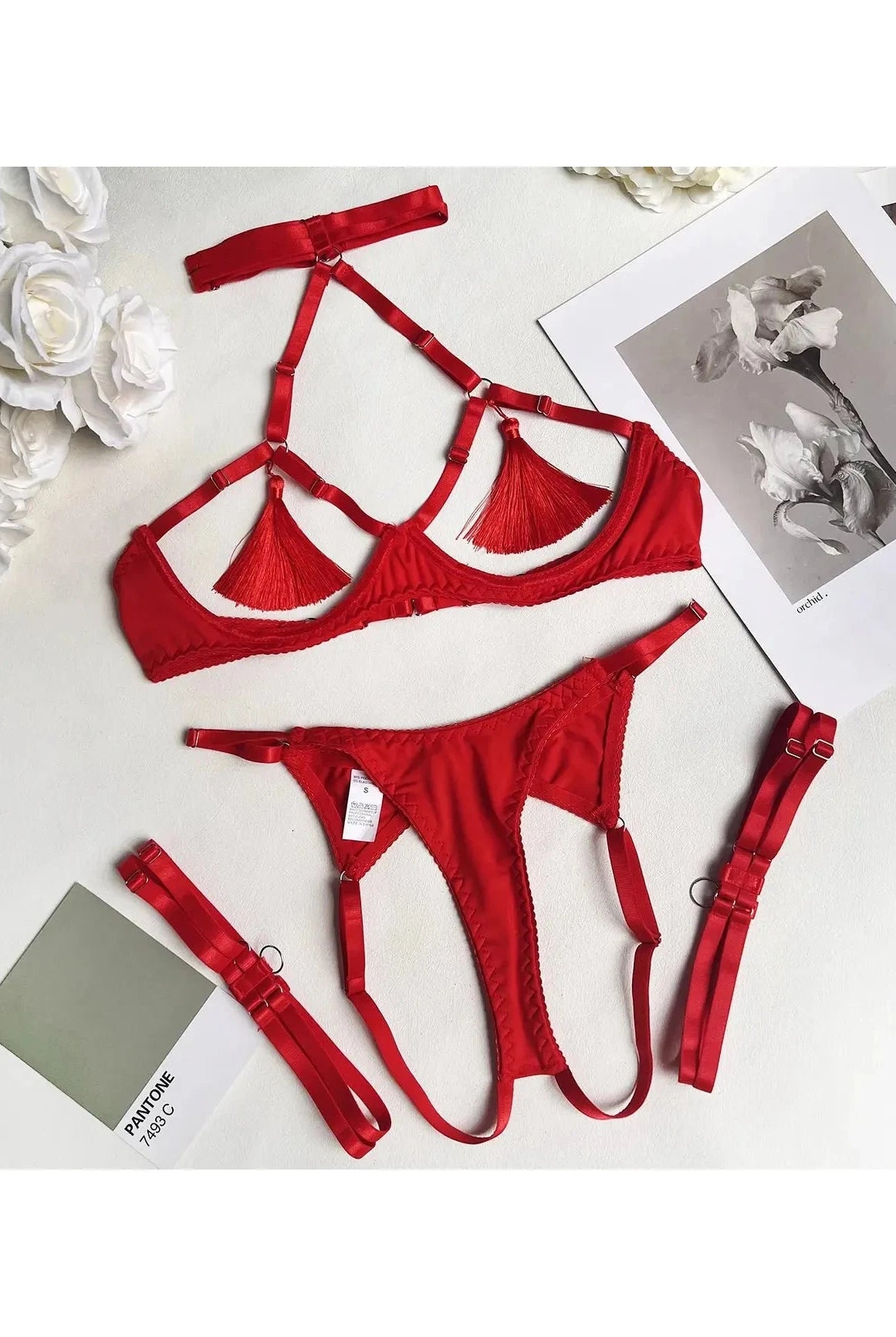 Layla | Tassle Lingerie Set
