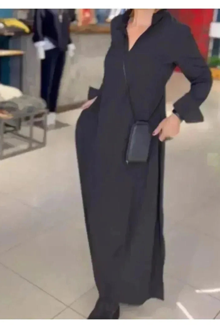 Lumina Wear Evia Long Sleeve Dress in claret, featuring a fitted silhouette and elegant design perfect for casual or dressy occasions.