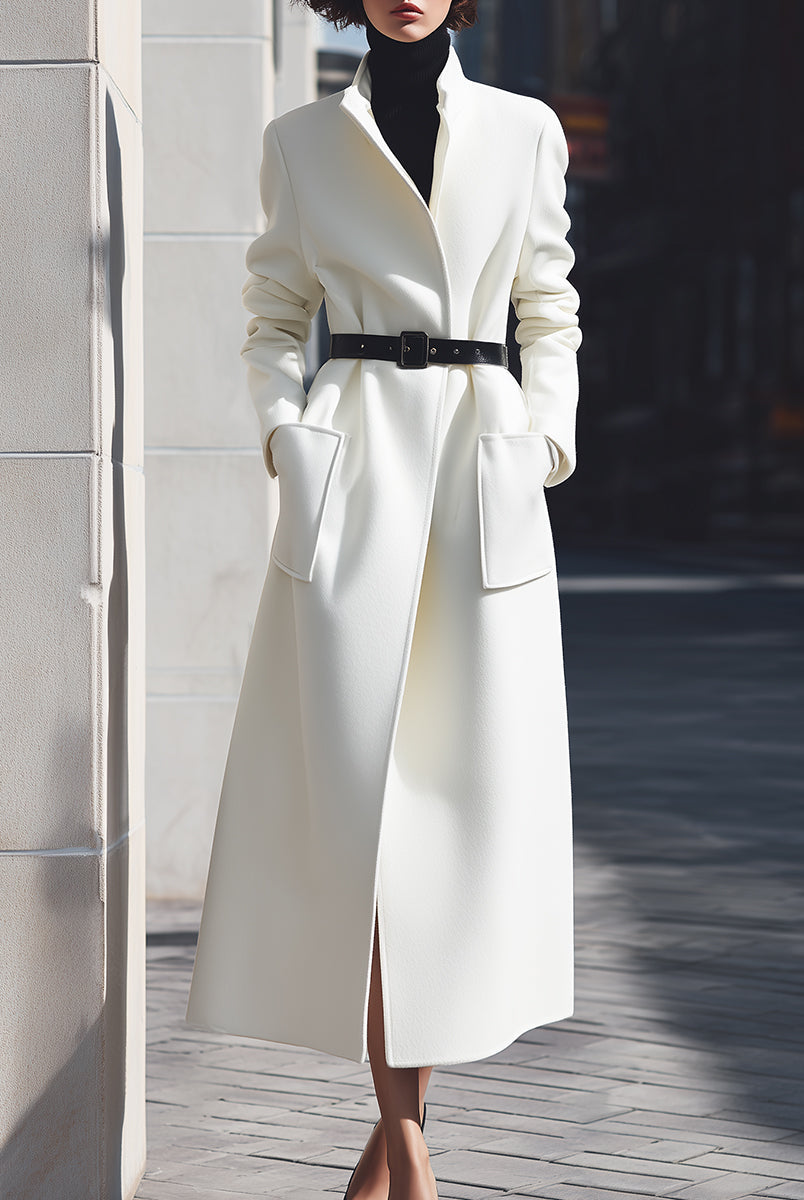 Elena | Belted Wool Coat - Lumina Vancouver - Lumina Vancouver