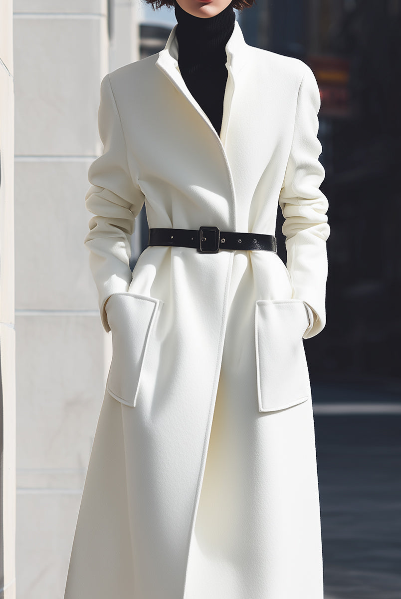 Elena | Belted Wool Coat - Lumina Vancouver - Lumina Vancouver