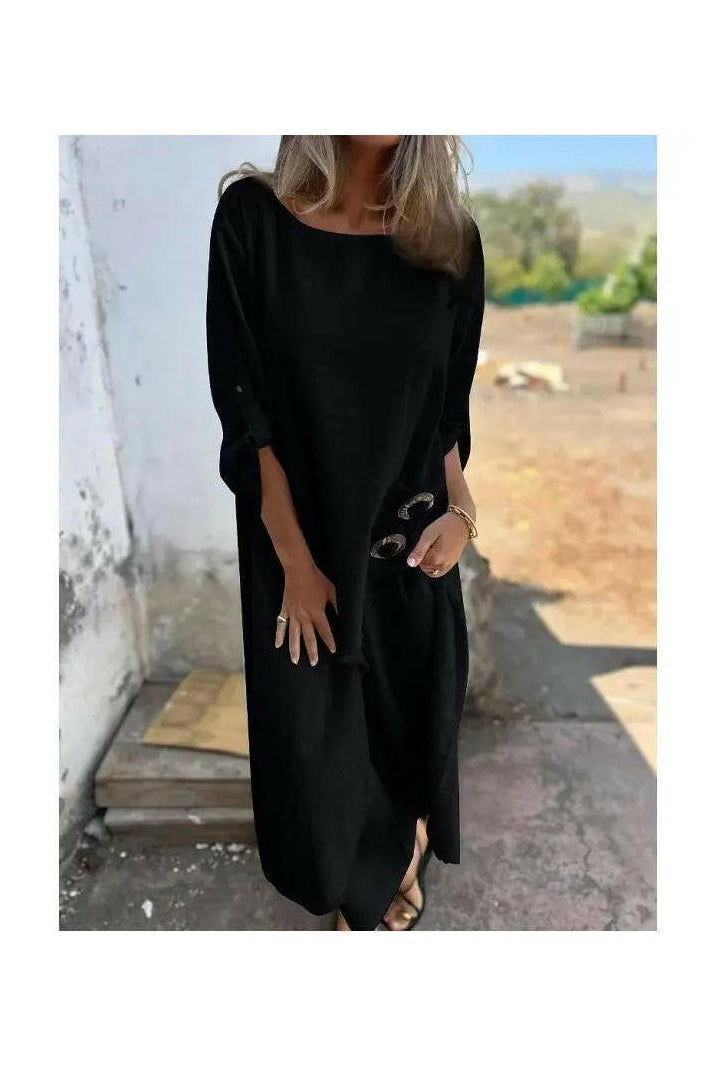 Lumina Wear Renelle two-piece set for women, featuring a sophisticated blue top and matching bottom, stylish and elegant.
