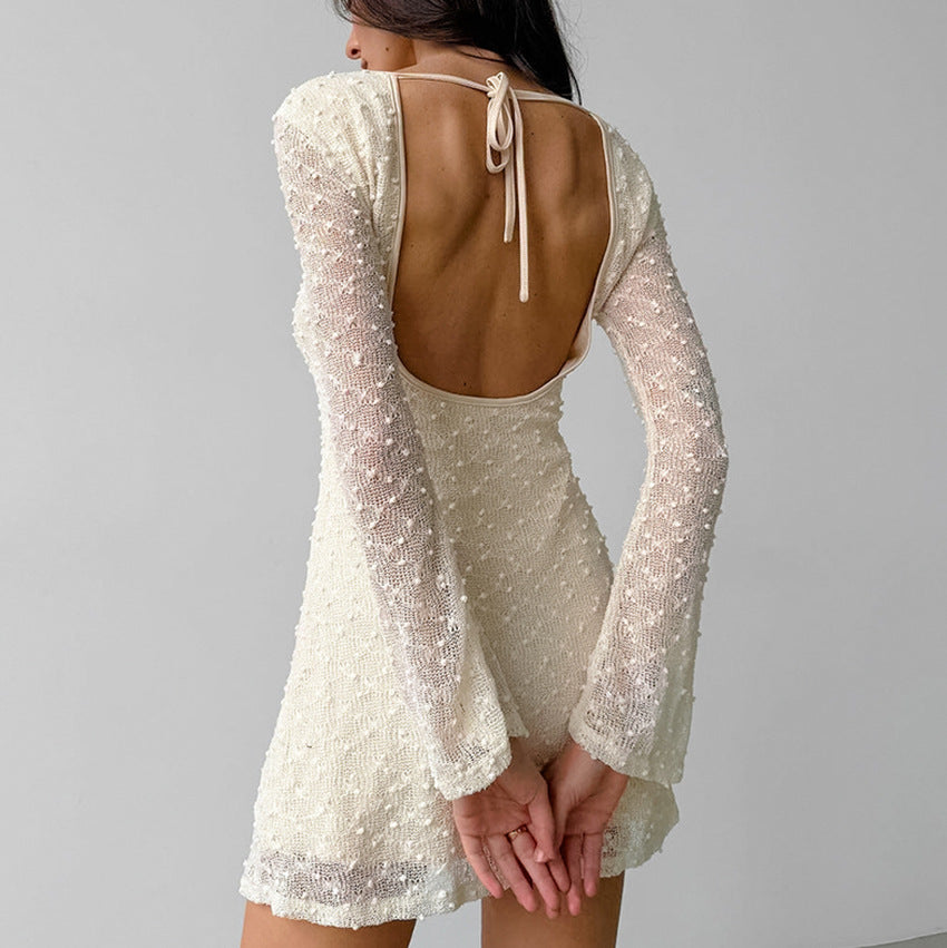 Aurora Jacquard Textured | Mini Dress - Lumina Vancouver - Lumina Vancouver