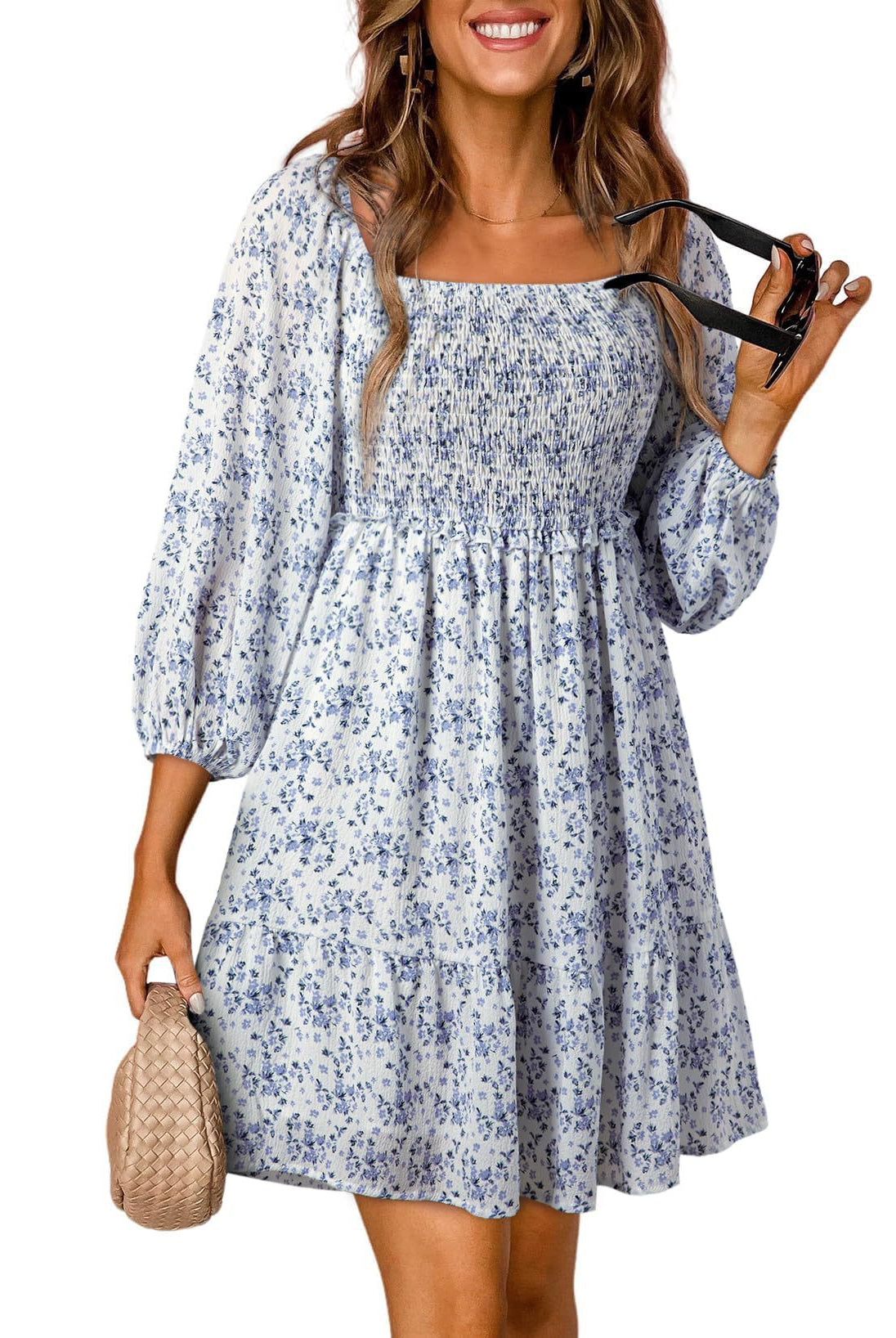 Apricot Elara Whisper Breeze A-line mini dress by Lumina Vancouver, featuring a flowy silhouette and lightweight fabric.