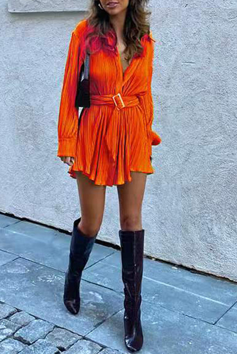 Black Nova Pleated Mini Shirt Dress by Lumina Vancouver, featuring a stylish mini dress with pleated design and shirt dress silhouette.