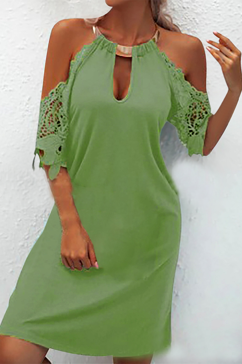 Black Nuala women's cold shoulder mini dress by Lumina Vancouver, featuring a stylish off-shoulder design for women.