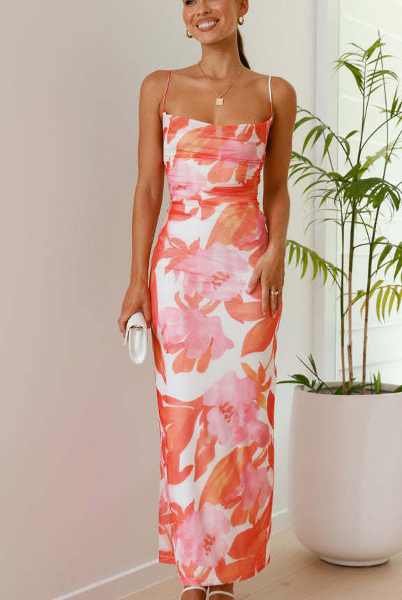 Green Lumina Vancouver Hilde full-length bodycon mini dress with long sleeves, fitted silhouette, and sleek style.