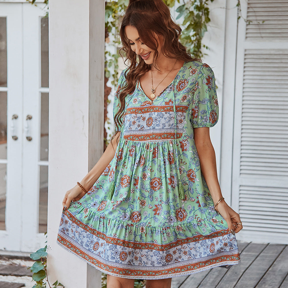 Pink Orvokki Rose A-Line Mini Dress by Lumina Vancouver, featuring a flattering fit and stylish design.