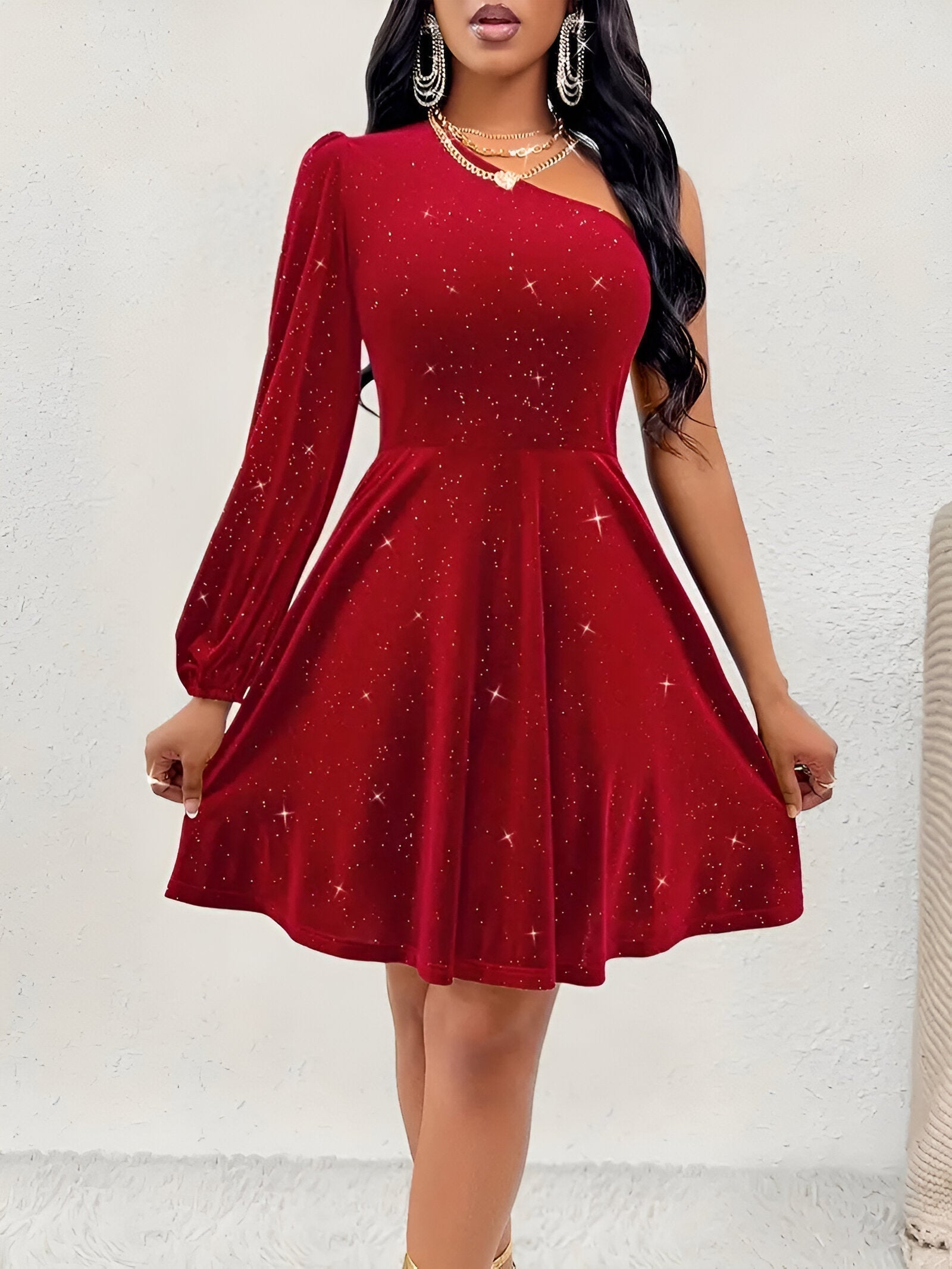 Aurora | One-Shoulder Mini Dress - Lumina Vancouver - Lumina Vancouver