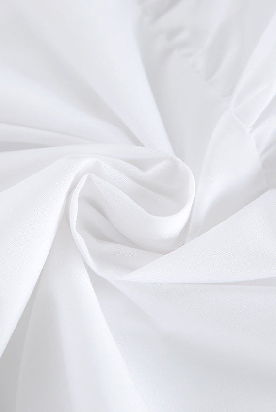 White Lumina Vancouver Nova Breeze sleeveless A-line mini dress, stylish and lightweight for casual or summer wear.