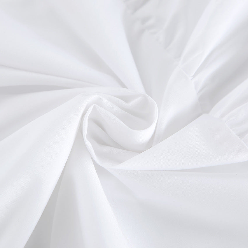 White Lumina Vancouver Nova Breeze sleeveless A-line mini dress, stylish and lightweight for casual or summer wear.