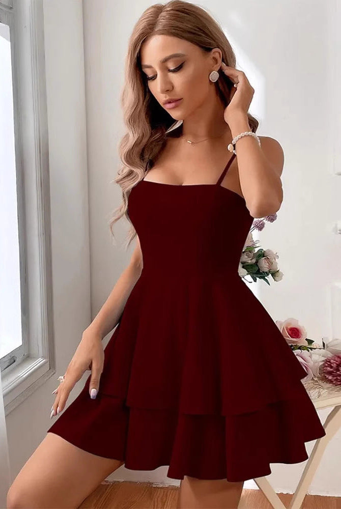 Lumina Vancouver Noemie mini dress with spaghetti straps, white sleeveless design, casual summer dress, lightweight and stylish.