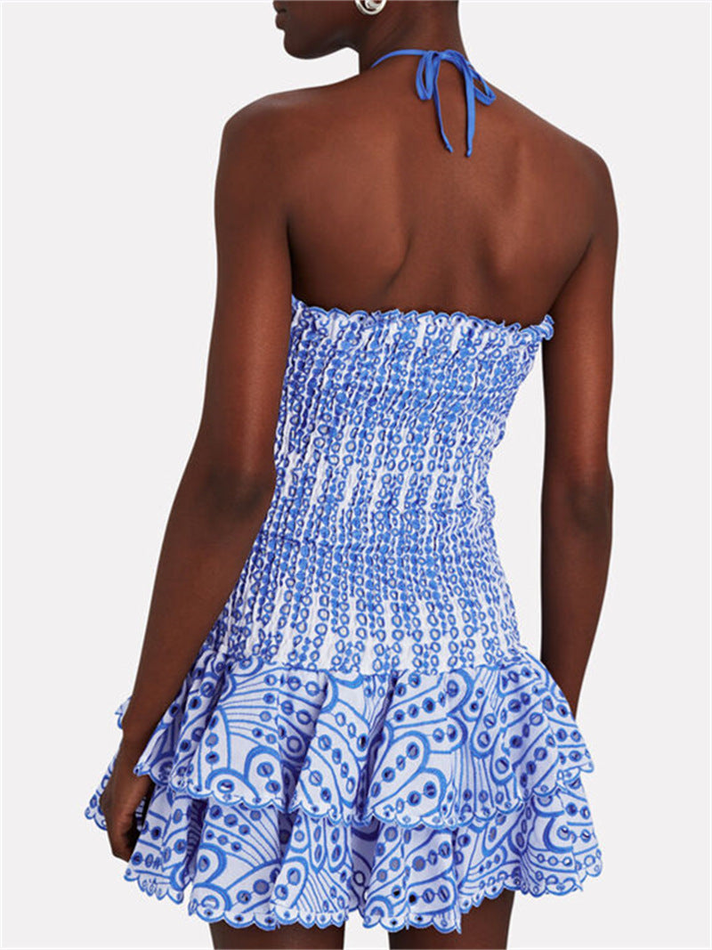 Yellow Seraphina strapless mini dress by Lumina Vancouver, featuring a fitted silhouette and stylish design.