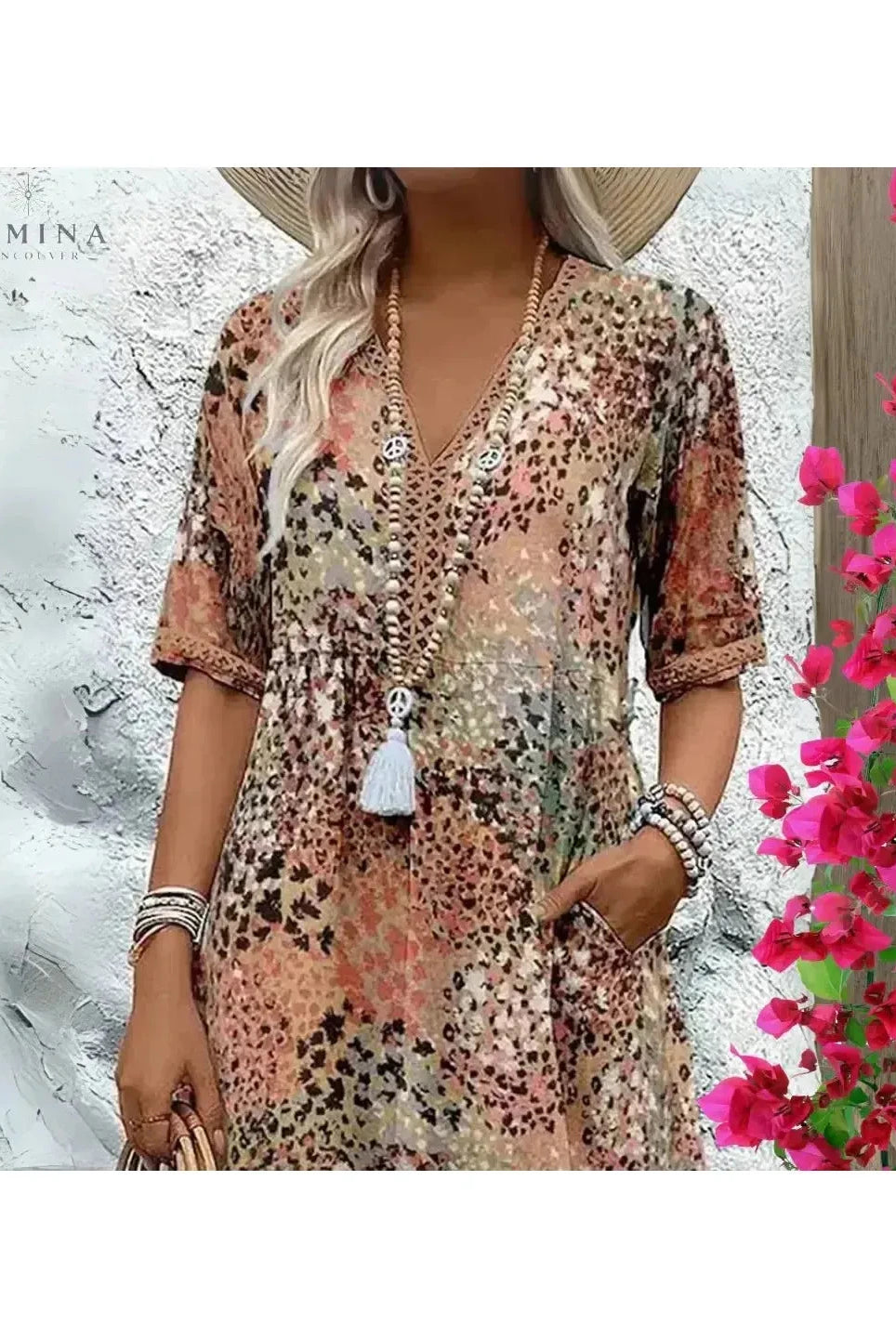 Red Isla spring dress by Lumina Vancouver, lightweight fabric, sleeveless design, perfect for warm weather and outdoor occasions.