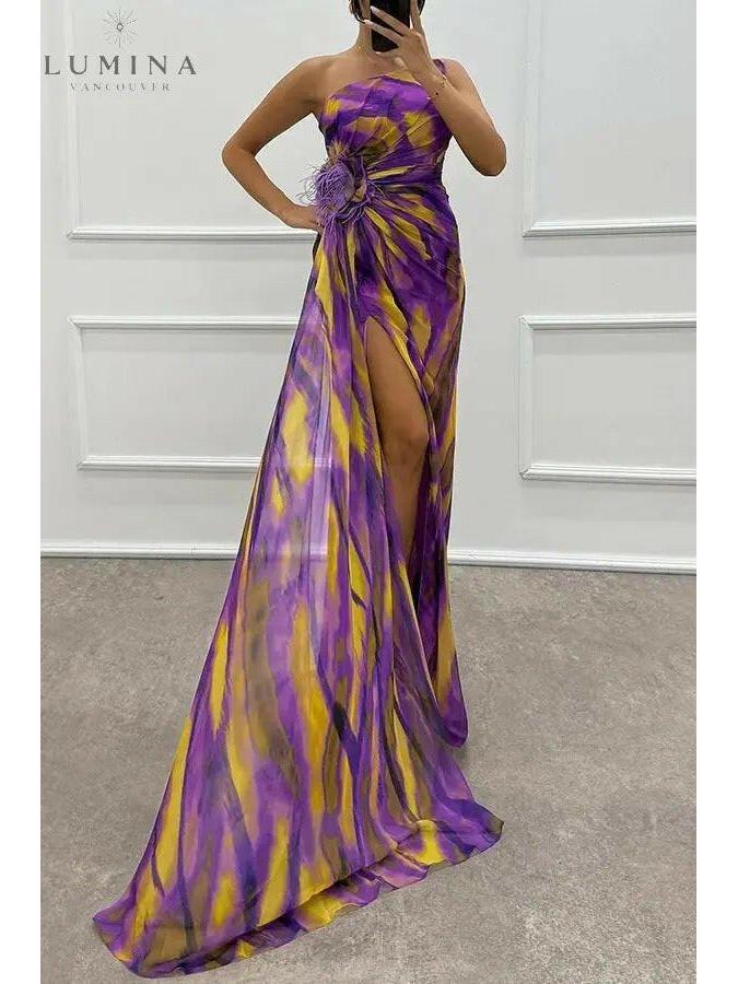 Lumina Vancouver Iseut Vibrant Maxi Dress for wedding guests in bright blue, flowing fabric with a flattering silhouette.