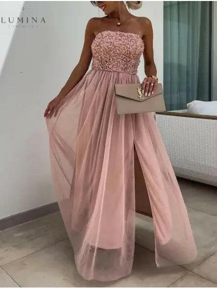 White Dorothy one-shoulder flowy maxi dress by Lumina Vancouver, perfect for wedding guests, with elegant drape and relaxed fit.