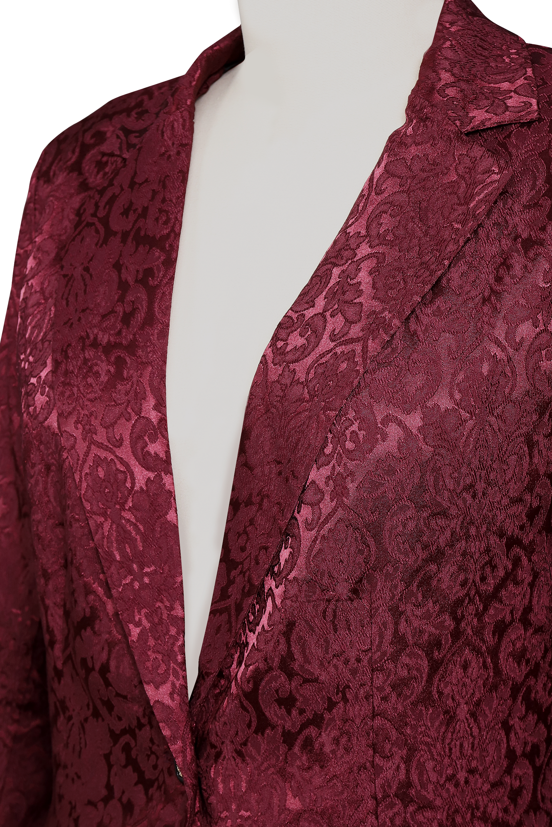 Luna | Burgundy Jacquard Blazer - Lumina - Lumina Vancouver