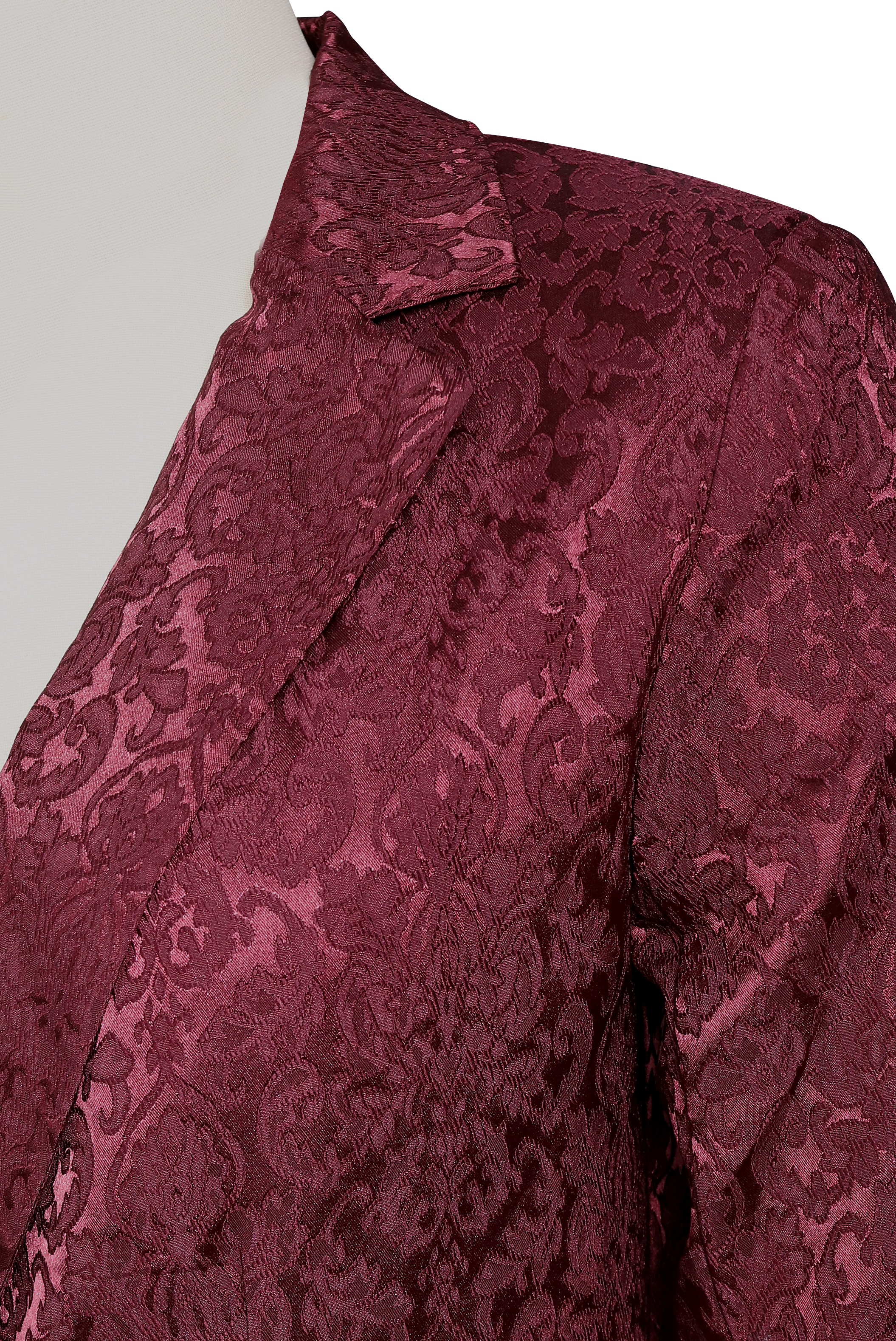 Luna | Burgundy Jacquard Blazer - Lumina - Lumina Vancouver