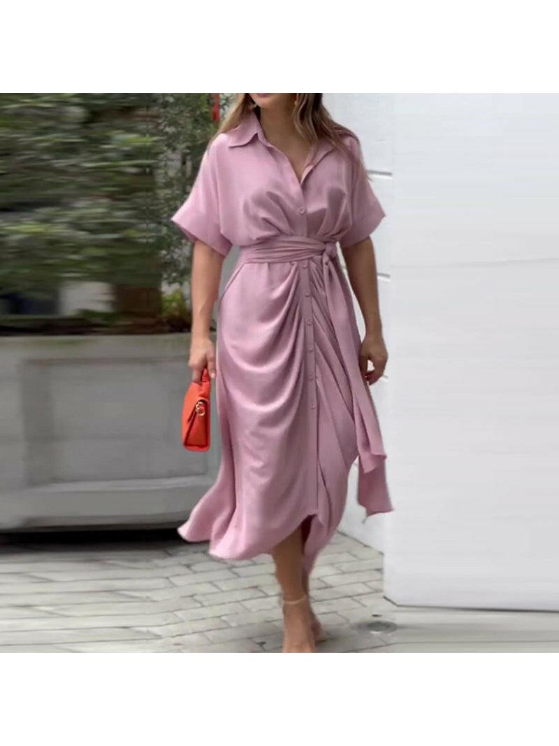 Lyla™ elegant casual green dress by Lumina Vancouver, showcasing a stylish, comfortable design perfect for casual occasions.