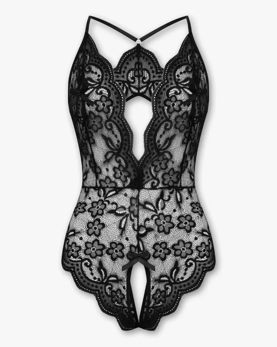 Lumina Wear Ondine Bodysuit in size S, stylish fitted bodysuit with a sleek design, shown on a model.