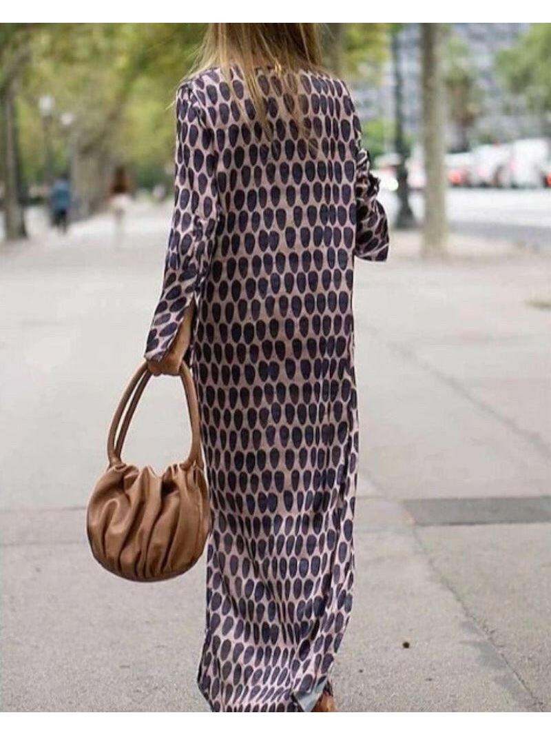 Brown Ombeline Tummy Covering Dress by Lumina Vancouver, elegant and comfortable dress ideal for casual or dressy occasions.