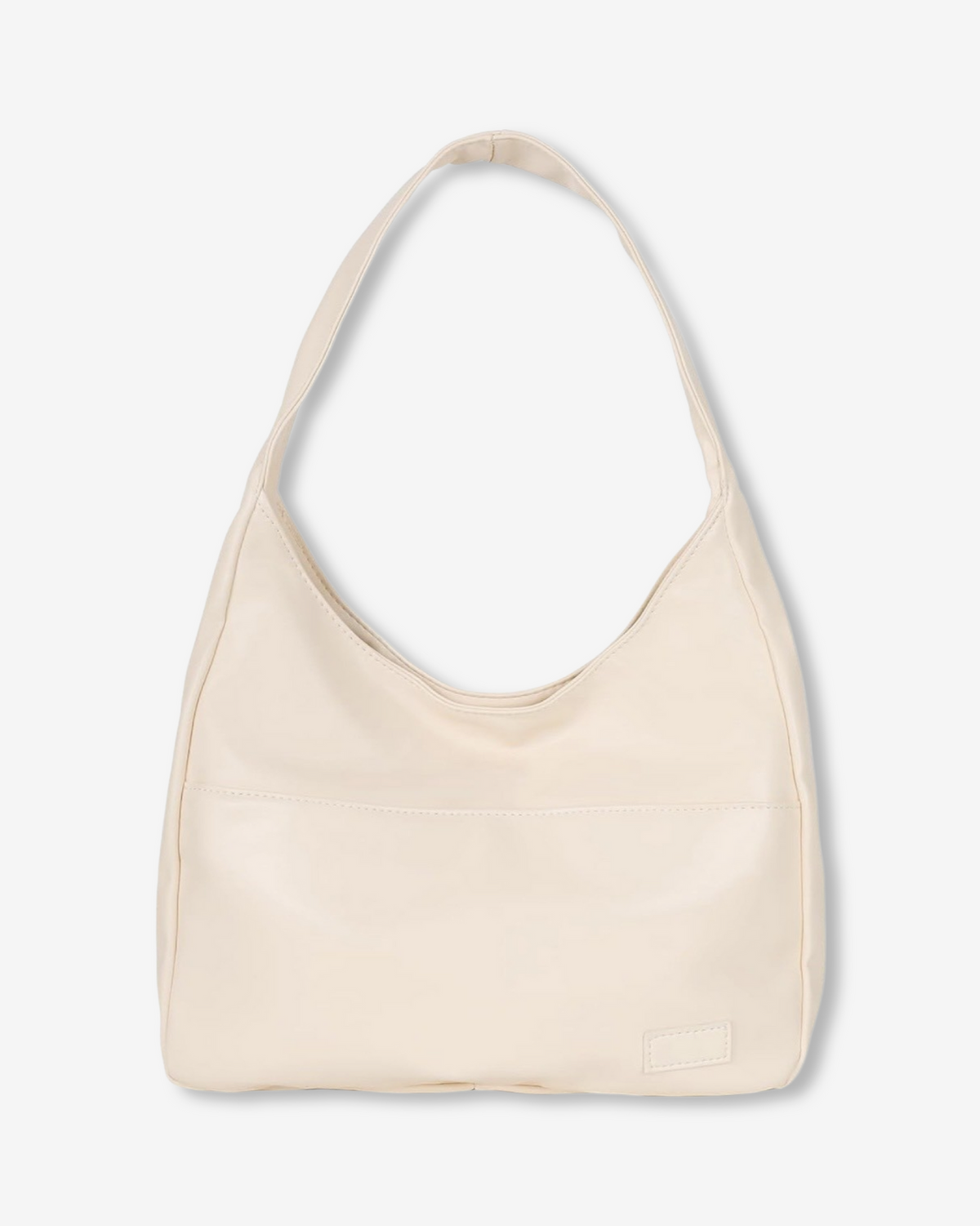 Black Lumina Wear Maya shoulder handbag with spacious design and chic vegan leather, ideal for stylish everyday use