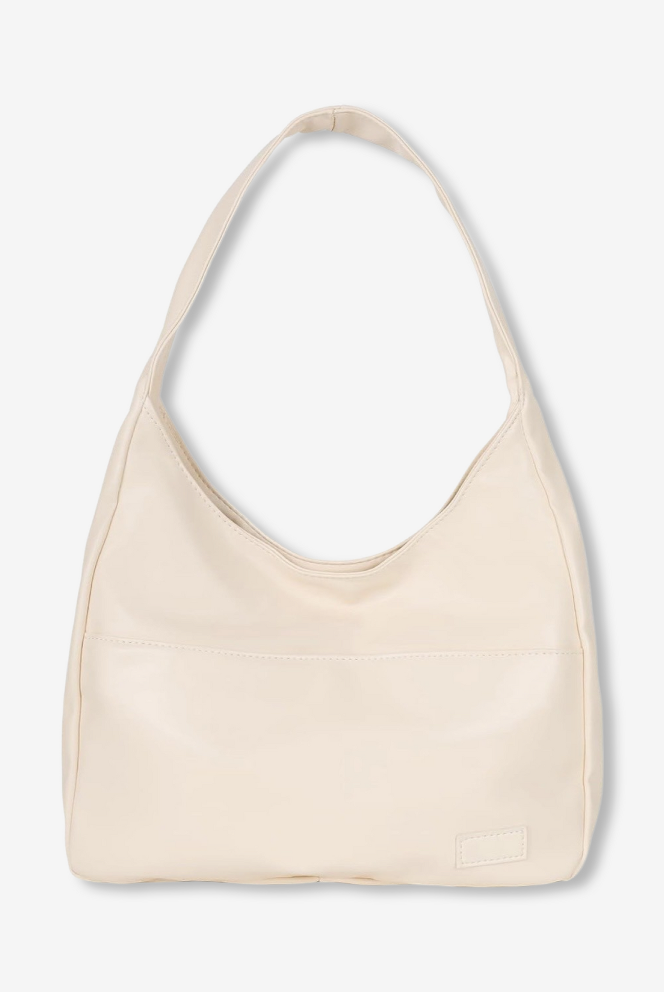 Black Maya Lumina Wear shoulder bag with spacious design, chic vegan leather handbag for versatile style and everyday use.