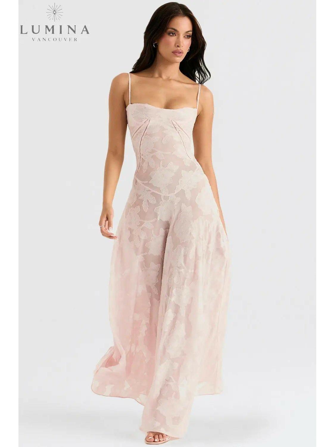 White Mireille Romantic Summer Dress by Lumina Vancouver, perfect for holiday vibes and summer outings.